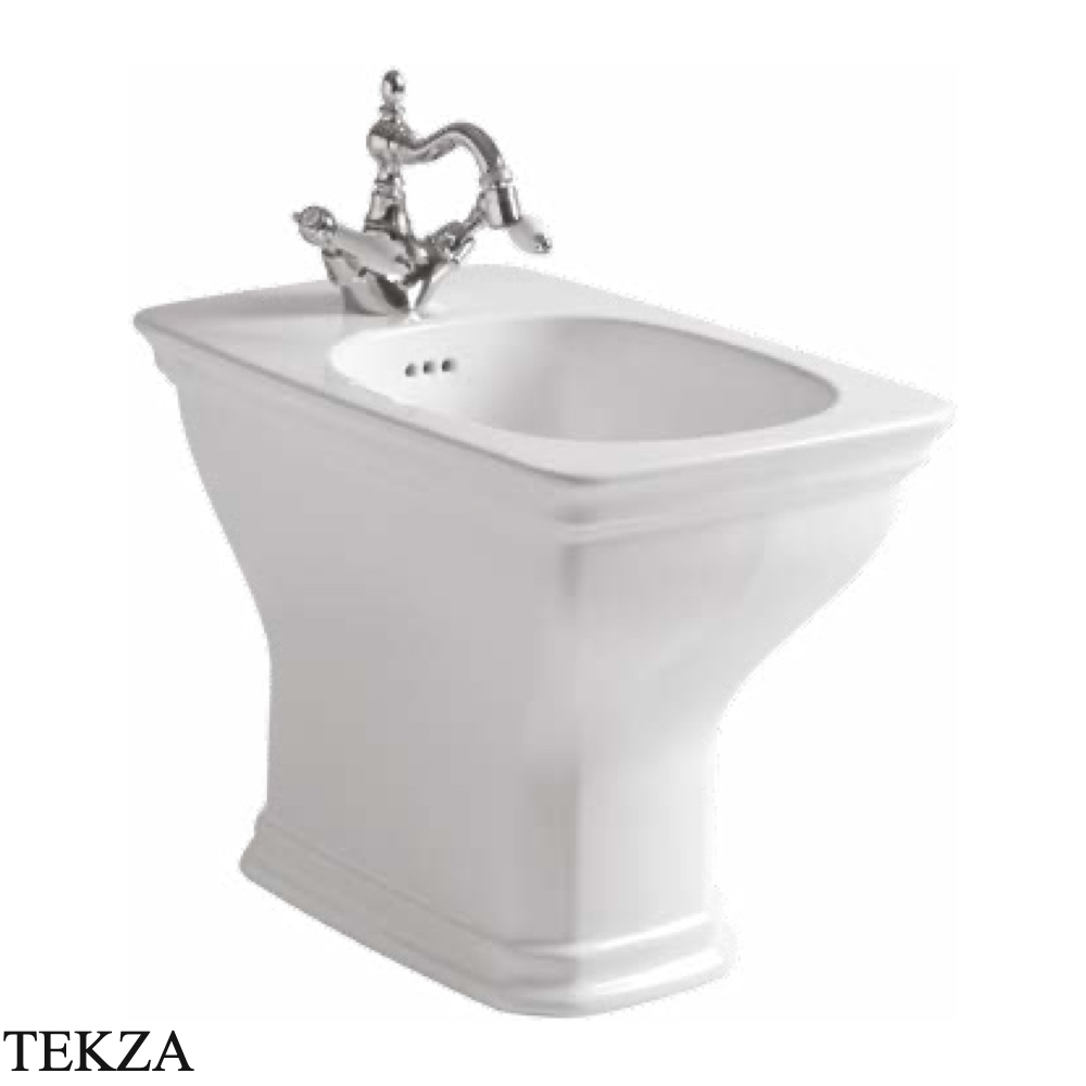 ArtCeram Civitas биде напольное с 1 отверстием под смеситель CIB002 01 00, белый глянец
