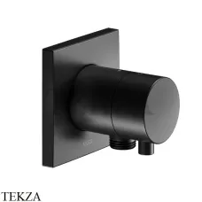 Keuco IXMO Comfort Вентиль переключатель, 3 потока, с выводом шланга, квадрат, внешняя часть 59548371102, черный матовый