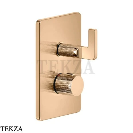 Gessi INCISO SHOWER Термостатический смеситель 1 поток, внешняя часть 58132-735, Warm Bronze PVD
