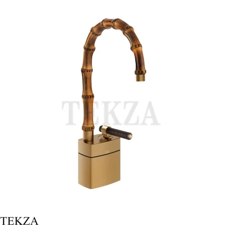Gessi Jacqueline Смеситель для раковины низкий, без донного клапана 77227-726, бронза Brushed