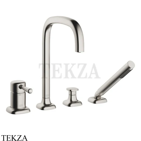Dornbracht COYA Смеситель для ванны на 4 отверстия с гарнитуром 27632404-06, платина матовая