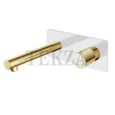 Boheme Stick Смеситель для раковины из стены, комплект Stick 125-WG.2 White TOUCH Gold