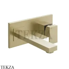 Gessi Rettangolo Смеситель для раковины средний, внешняя часть 44836-727, Brushed Brass