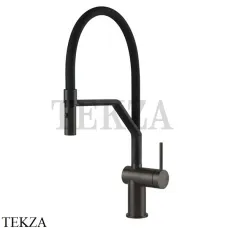 Gessi KITCHEN Inedito Смеситель для кухни полупрофессиональный 60429-707, Black Metal Brushed