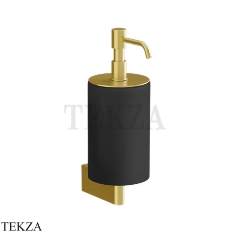 Gessi Origini Дозатор для жидкого мыла настенный, черный 66414-716, Gold Br. PVD