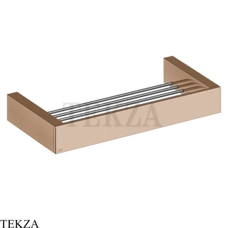 Gessi Rettangolo Решетка-полка в душевую зону 30 см 20947-030, Copper PVD