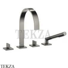 Dornbracht MEM Смеситель на борт ванны с гарнитуром 27532782-99, Dark Platinum matt