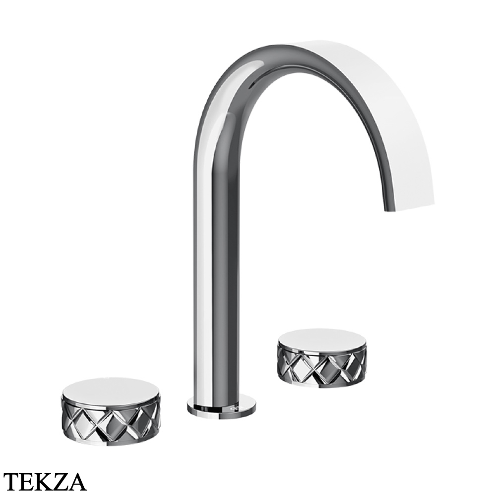 Gessi Pelle Tresse Смеситель для раковины на 3 отв., без гарнитура 78013-031, хром глянец