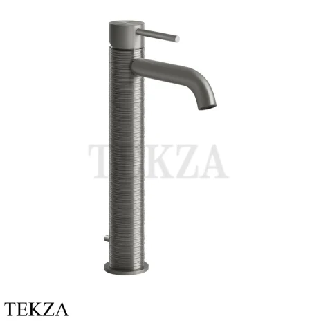Gessi 316 TRAME Смеситель для раковины, с донным клапаном 54304-239, Steel Brushed