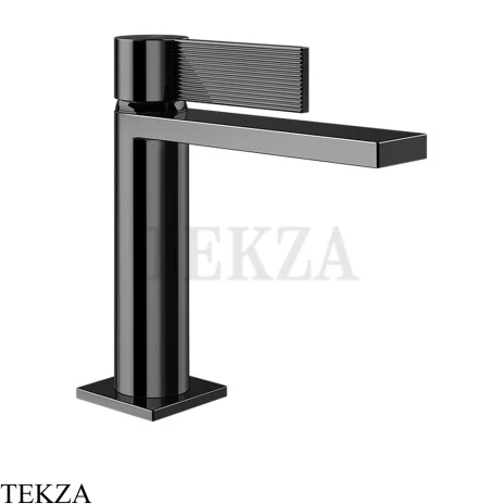 Gessi Inverso RIGATO Смеситель для раковины, с донным клапаном 73551-706, Black Metal PVD