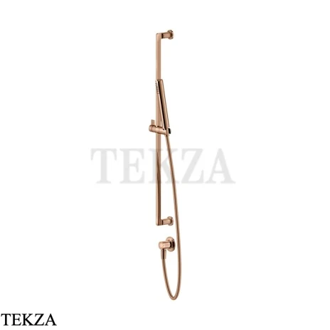 Gessi INCISO SHOWER Душевой гарнитур-штанга с выводом воды 58142-030, Copper PVD