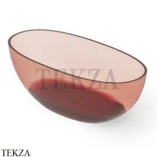 Dea Design Nature Ванна отдельностоящая овальная 155x75 Glasstech DD8628 1550 R5, Pomegranate R5