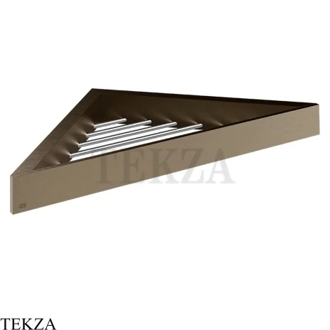 Gessi Rettangolo Угловая решетка-полка в душевую зону 20861-761, Coffee Bronze Brushed PVD