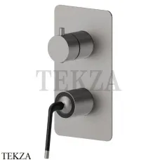 Newform O’RAMA Смеситель для душа, 2 потока, внешняя часть 68473E.M2.070, Titanium Satin + M. black Newform O’RAMA Смеситель для душа, 2 потока, внешняя часть 68473E.M2.070, Titanium Satin + M. black