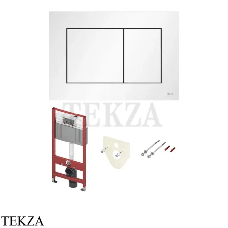 TECE TECEbase Комплект 3.0 c кронштейнами, звукоизоляцией, панелью смыва TECEnow N500417, белый матовый