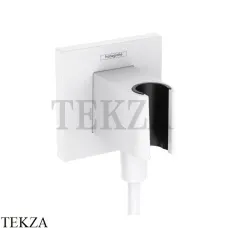Hansgrohe FixFit E Шланговое подсоединение с держателем 26889700, белый матовый