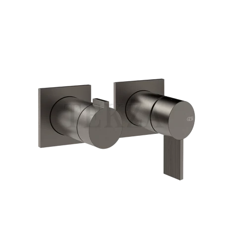 Gessi Inverso RIGATO Смеситель для душа, 2 потока, внешняя часть 73538-707, Black Metal Br. PVD