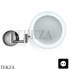 Decor Walther Round BS 60/V N Косметическое зеркало, 5х увеличение, от сети, хром