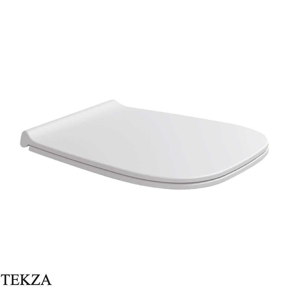 Flaminia Fluo сиденье с крышкой Slim для унитаза, микролифт 48,5×39,7 см, белый Latte матовый