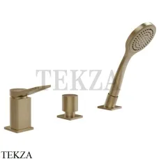 Gessi RILIEVO Смеситель для ванны с гарнитуром, без излива 59043-726, Warm Bronze Br