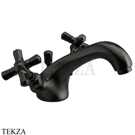 Nicolazzi TEIDE FOUR Смеситель для раковины, с донным клапаном 1932NKN45, Brushed Black Nickel