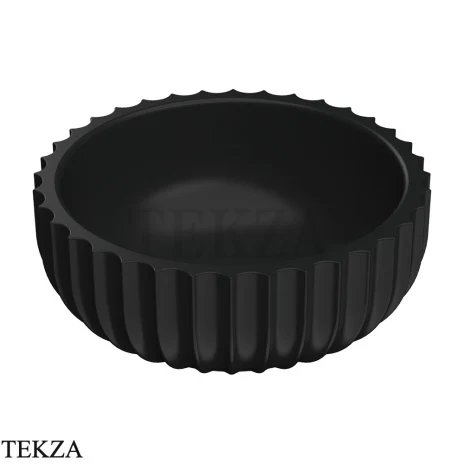 Flaminia Settecento чаша для мелочей 15,2×15,2×6 см, чёрный Carbone матовый