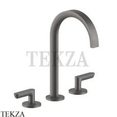 Fantini Icona Deco Смеситель для раковины, без донного клапана 53P5R107W, Matt Gun Metal PVD