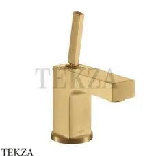 Axor Citterio Смеситель для раковины 80, с донным клапаном 39015250, Brushed Gold