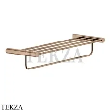 Gessi RILIEVO Держатель для полотенец с полкой 59407-030, Copper глянец Gessi RILIEVO Держатель для полотенец с полкой 59407-030, Copper глянец
