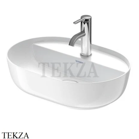 Duravit LUV Раковина накладная, без перелива, с отверстием 0380500000, белый глянец