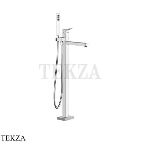 Gessi RETTANGOLO K Смеситель для ванны напольный, внешняя часть 53129-031, хром глянец