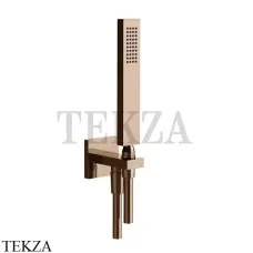Gessi Rettangolo shower Душевой комплект с выводом воды 20123-030, Copper глянец
