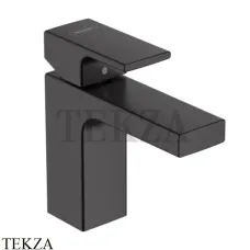 Hansgrohe Vernis Shape Смеситель для раковины, без сливного гарнитура 71569670, черный матовый