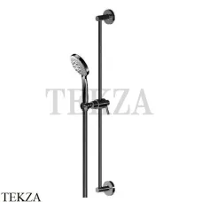 Newform Штанга с ручной круглой лейкой 3 режима ABS 72256.01.093, черный матовый