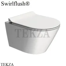 GSI Kube X Унитаз подвесной ”Swirlflush” 9416FR209, сиденье микролифт slim, белый матовый