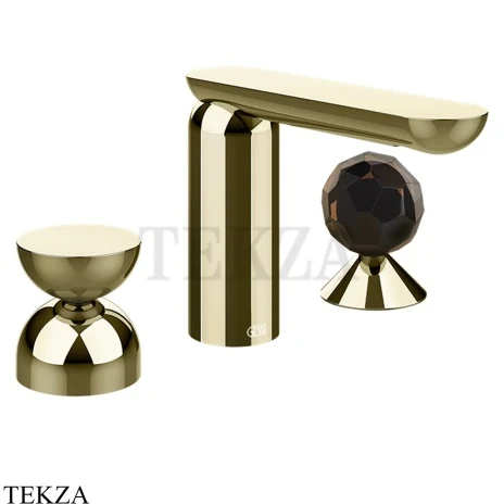 Gessi Perle Смеситель для раковины на 3 отв., без гарнитура 74928-710, шампань глянец