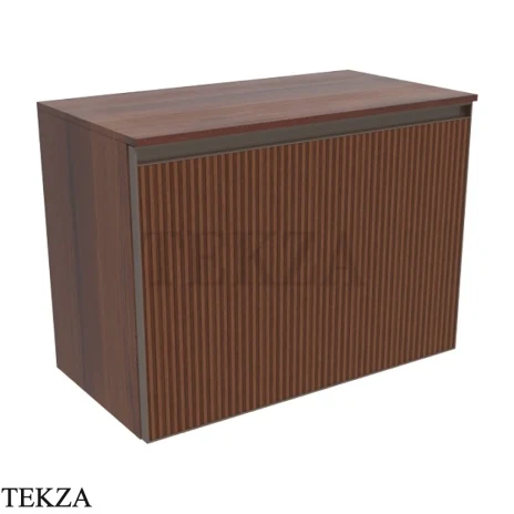Flaminia Cubika тумба под раковину подвесная 70×37×50 см, 1 ящик и внутренний ящик, орех Noce Greca