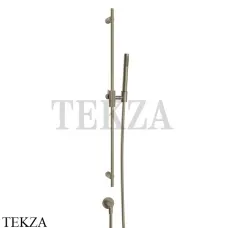 Gessi INGRANAGGIO Штанга в комплекте с душевой лейкой и выводом 63582-149, Finox Brushed Nickel