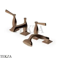 Zucchetti Bellagio Смеситель для ванны с гарнитуром ZB2441.P21, brushed chocolate PVD