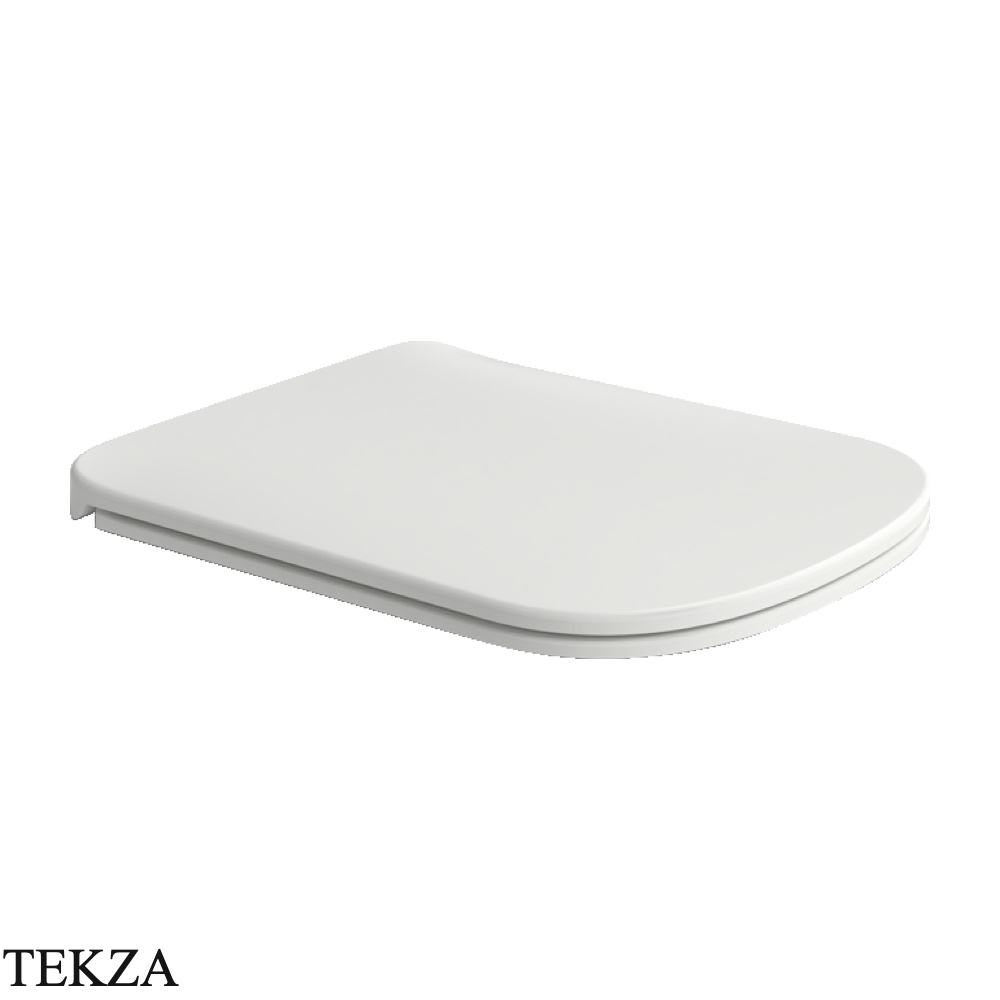 Flaminia Play сиденье с крышкой Slim с микролифтом 36×44,5×4,2 см, белый Latte матовый