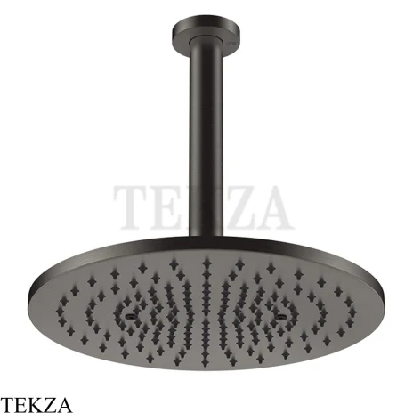 Gessi 316 SHOWER Верхняя душевая лейка D30 с креплением под размер 54147-707, Black Metal Brushed PVD