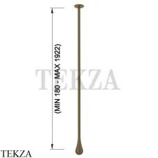 Gessi Goccia Излив для раковины потолочный под размер 33799-713, Antique Brass