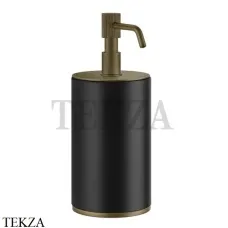 Gessi VENTI20 Дозатор для жидкого мыла настольный черный 65438-713, Antique Brass