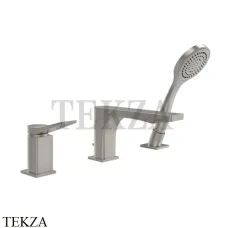 Gessi RILIEVO Смеситель для ванны с гарнитуром 59037-149, Finox Brushed Nickel