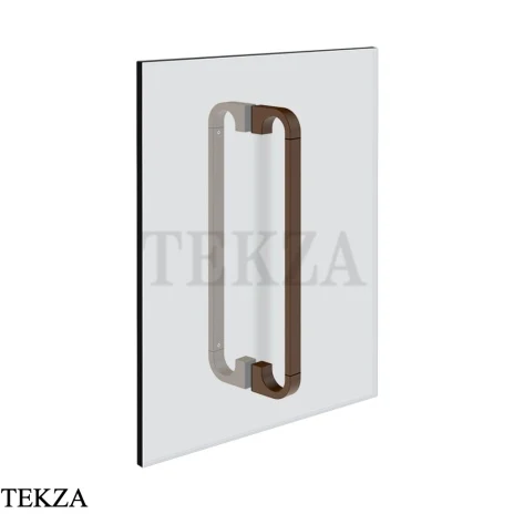 Gessi Perle Полотенцедержатель для крепления на стекло, 20 см 74630-845, бронза Dark Brush
