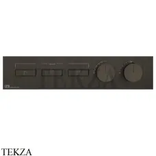 Gessi HI-FI Термостатический смеситель на 3 потока, внешняя часть 63014-187, Aged Bronze Gessi HI-FI Термостатический смеситель на 3 потока, внешняя часть 63014-187, Aged Bronze