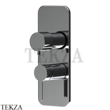 FIMA Carlo Frattini SNAP Смеситель для душа 2-3 потока, внешняя часть F3119X6CS, Brushed black chrome FIMA Carlo Frattini SNAP Смеситель для душа 2-3 потока, внешняя часть F3119X6CS, Brushed black chrome