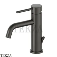 Newform XT Смеситель для раковины 125, с донным клапаном 4200.M0.077, Carbon satin