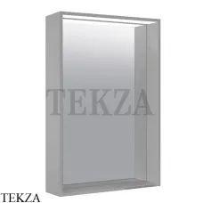Keuco PLAN Зеркало с подсветкой 25 Watt сенсор (теплый белый-яркий дневной) 33097291000, inox matt