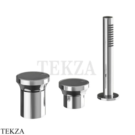 Gessi Origini NATURE Смеситель для ванны с гарнитуром, без излива 66043-031, хром глянец